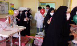 عیادت کودکان بستری در بخش اطفال بیمارستان ابوذر