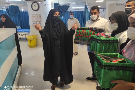 سیاه پوش کردن بیمارستان حاجیه نرگس معرفی ماهشهر به مناسبت فرارسیدن ماه محرم
