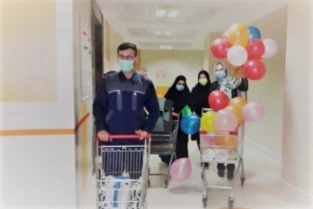 شادی کودکان بستری بیمارستان ابوذر اهواز در روز عید غدیرخم