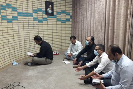 مراسم زیارت عاشورا به مناسبت اربعین حسینی در بیمارستان ابوذر اهواز برگزار شد