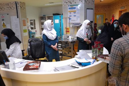 تبریک روز پرستار و بازدید از بخش های بیمارستان ابوذر اهواز