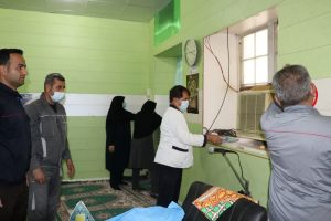 غبارروبی نمازخانه بیمارستان نفت مسجدسلیمان به مناسبت ماه مبارک رمضان
