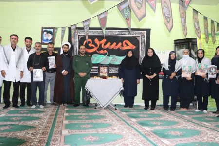 مراسم بدرقه کادر درمان عضو بسیج جامعه پزشکی شهرستان مسجد سلیمان اعزامی به شلمچه