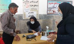 برپایی اردوی جهادی درمانی در منطقه کم برخوردار کلگه در شهرستان مسجدسلیمان