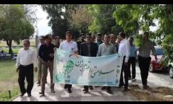 همایش پیاده روی در در بوستان دانشجو (کارو دانش) شهرستان بهبهان